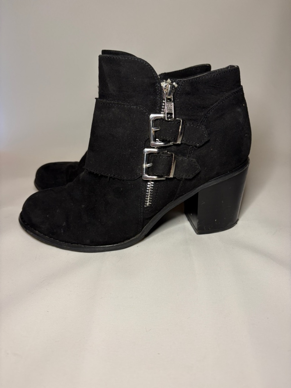 Luoika Women's Wide Width Suede Ankle Boots Size 6 - Picture 3 of 11